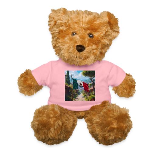 Mexican flag surrounded by nature and magic town - Teddy Bear