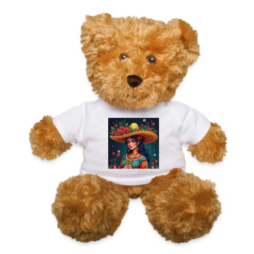 Mexican Design, Regional Mexican Charro Woman - Teddy Bear