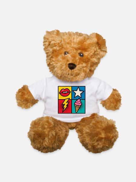 Kiss & Cone Pop - Teddy Bear - white - Front