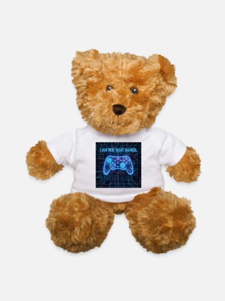 Hologram Grid GOAT Gamer - Teddy Bear - white