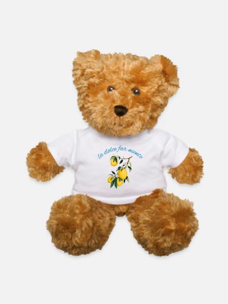 La Dolce Far Niente Lemon Motif - Teddy Bear - white - Front