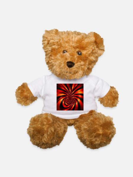 Crimson Spiral Ember - Teddy Bear - white - Front