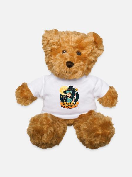 Magic & Medicine – Halloween Nurse & Medical Staff - Teddy Bear - white - Front