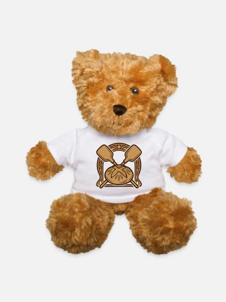 Bakers Peel Bread Crest - Teddy Bear - white - Front