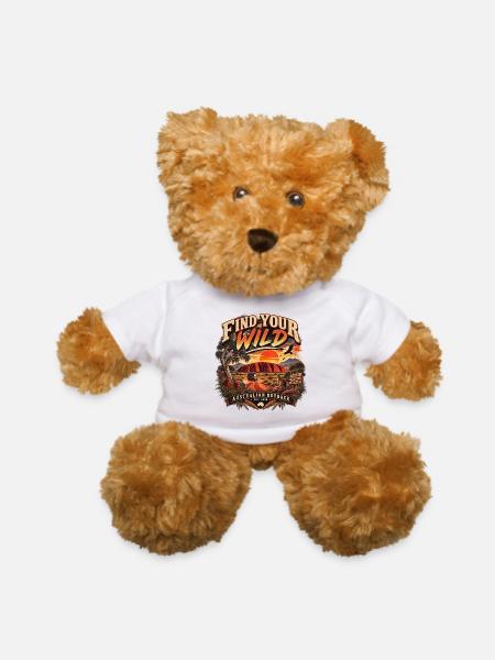 Find Your Wild Outback - Teddy Bear - white - Front