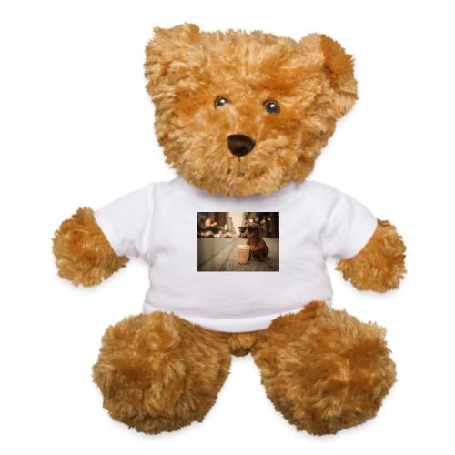 Funny Dachshund Iced Coffee Lover Tee - Teddy Bear
