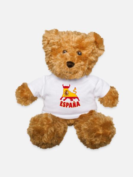Spain / Espana Bull - Teddy Bear - white - Front