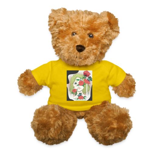Girl with Rose Vine - Teddy Bear