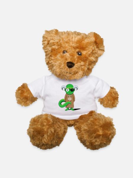 Goblin Sage in Brown Robe - Teddy Bear - white