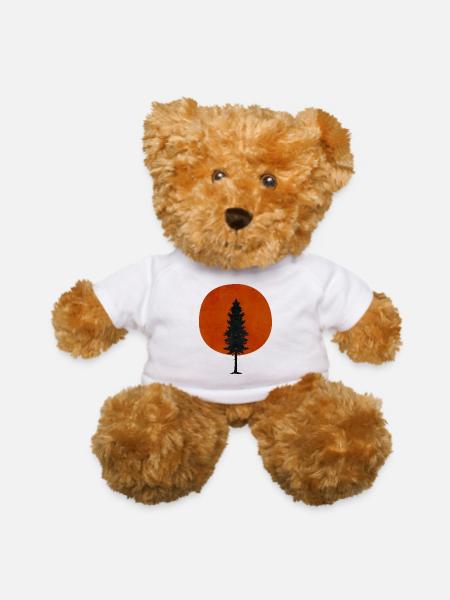 Nature Pine Tree - Teddy Bear - white - Front