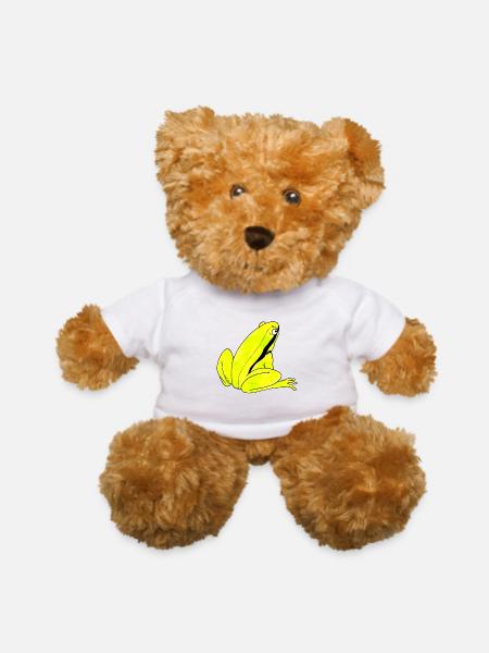 Green Frog - Teddy Bear - white