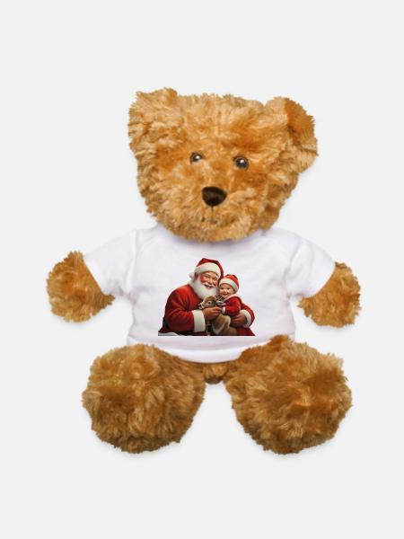 Santa - Teddy Bear - white