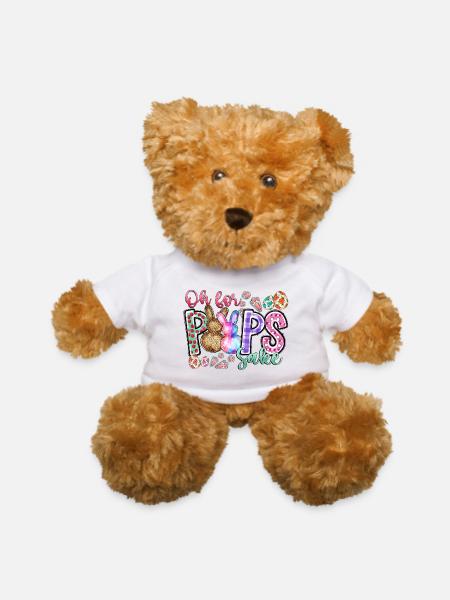 Oh For Poops Sake - Teddy Bear - white - Front
