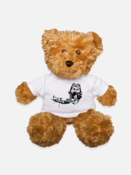 Pilot Mosquito - Teddy Bear - white - Front