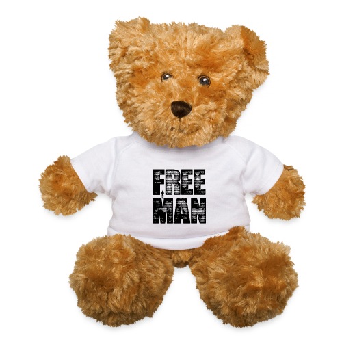 FREE MAN - Black Graphic - Teddy Bear