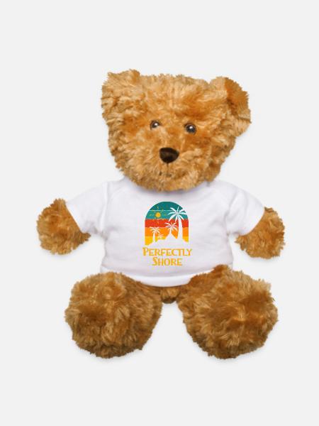 Perfectly Shore Summer Sayings Tropical Quotes - Teddy Bear - white - Front