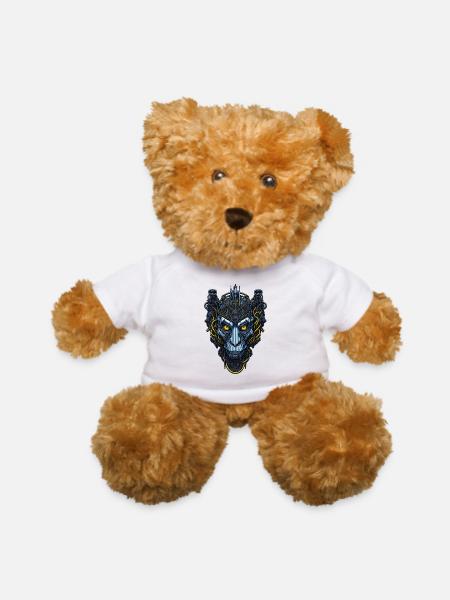 Techno Apes 63 - Teddy Bear - white - Front