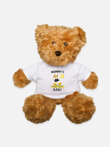 Mommy's Quack-tacular Baby Wear For Infants - Teddy Bear - white - Front