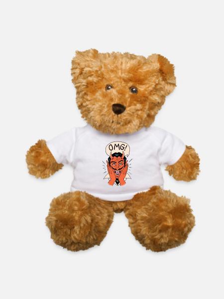 OMG Satan - Teddy Bear - white