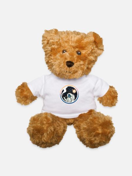 Smoke In Space - Teddy Bear - white - Front