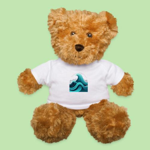 Dynamic Ocean Wave Illustration - Teddy Bear