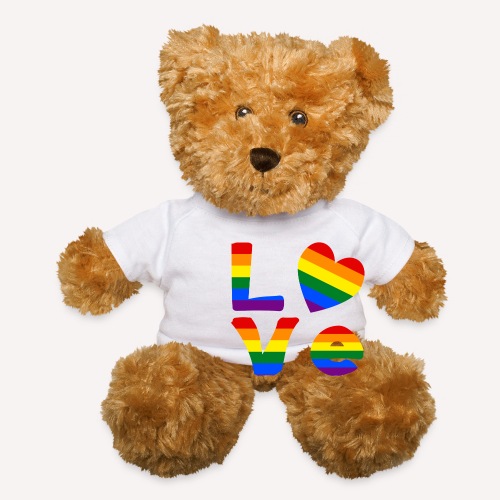 Gay Pride Rainbow LOVE - Teddy Bear
