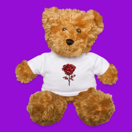 Silver Rose - Teddy Bear