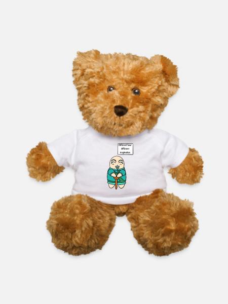 Different Hour Different Inspiration Colour - Teddy Bear - white - Front