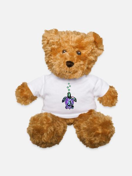 Under The Sea Turtle - Teddy Bear - white - Front