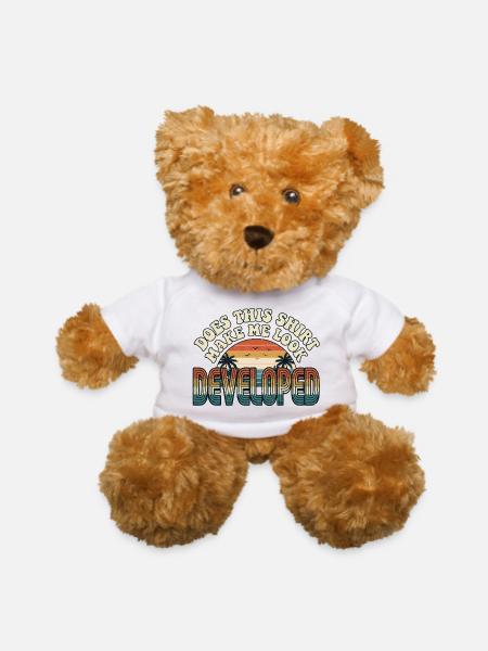 Retro Developer Sunset - Teddy Bear - white - Front
