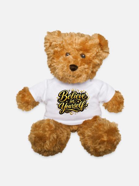 Believe In Yourself - Teddy Bear - white - Front