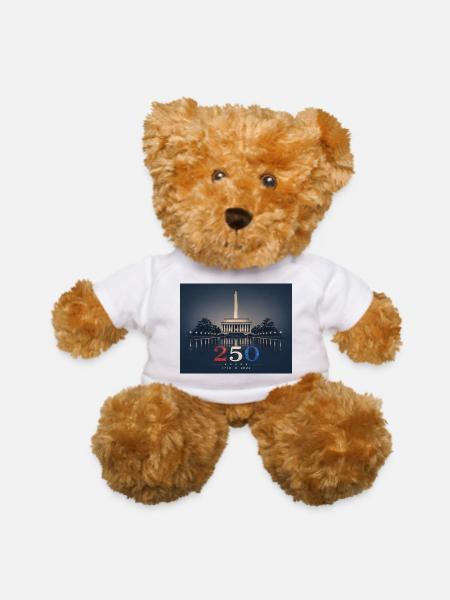 USA 250th Anniversary Tribute Minimalist Edition - Teddy Bear - white - Front