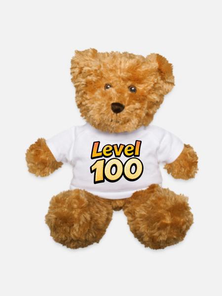 Level 100 - Teddy Bear - white - Front