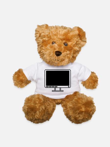screen display computer icon - Teddy Bear - white - Front