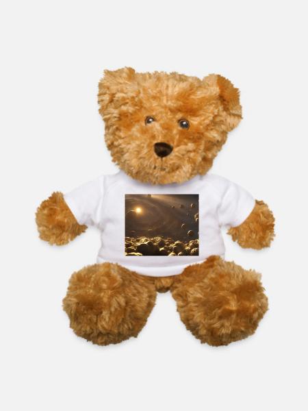 Solar System Space Scene 5 - Teddy Bear - white - Front
