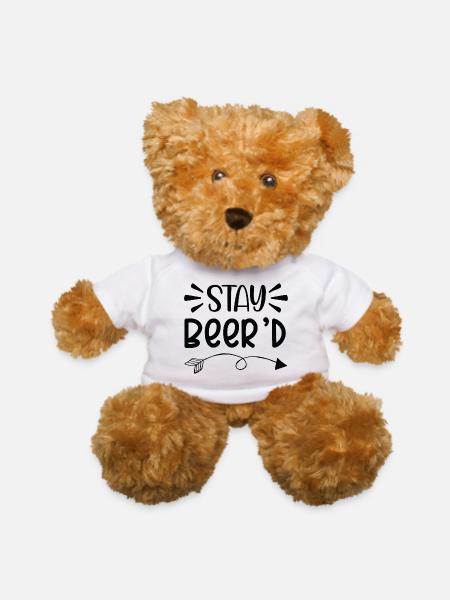 Beard-Bearded Father - Teddy Bear - white - Front