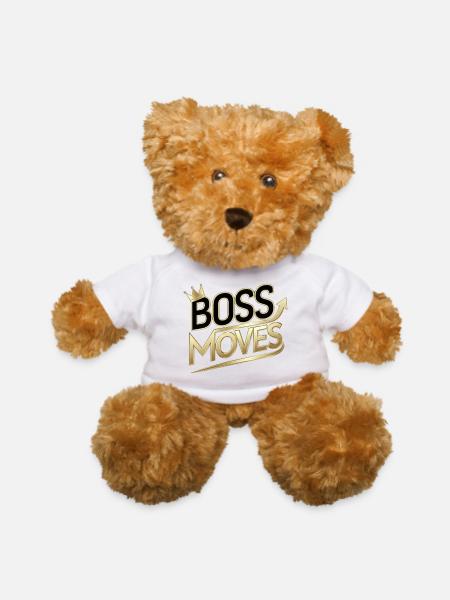 Boss Moves Design - Teddy Bear - white - Front