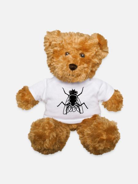 house fly small house - Teddy Bear - white - Front