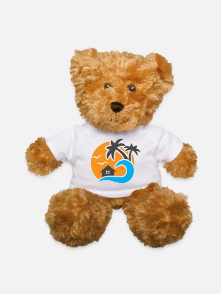Summer Evening - Teddy Bear - white - Front