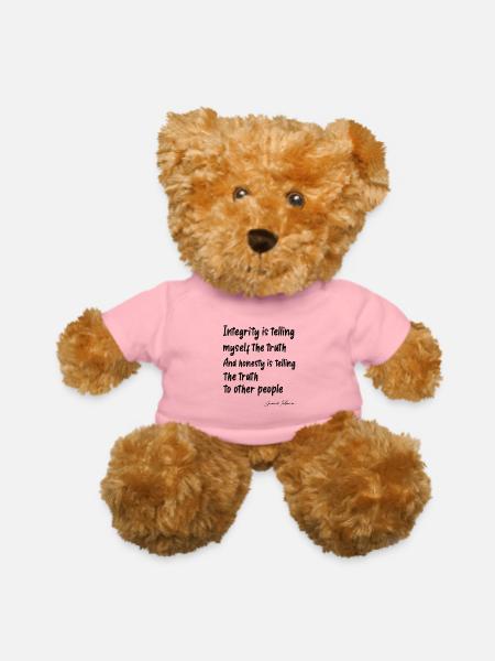 Inspirational Quotes - Teddy Bear - petal pink