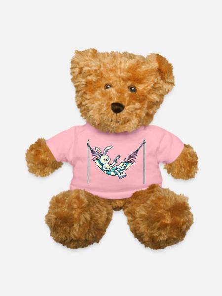 Chill Bunny Vibes: Easter Relaxation in Full Swing - Teddy Bear - petal pink
