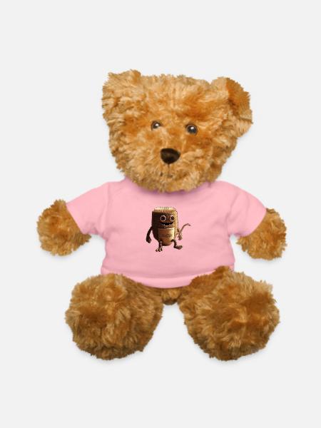 Coffee Monster - Teddy Bear - petal pink - Front