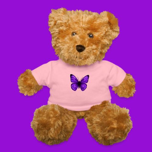 Neon Purple Butterfly - Teddy Bear