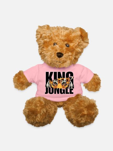 King Jungle Tiger - Teddy Bear - petal pink - Front