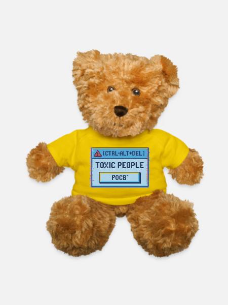 People Retro Pixel Art Tee - Teddy Bear - yellow