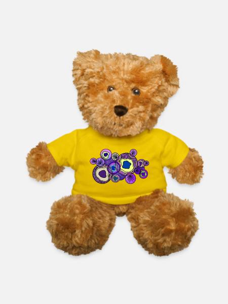 Ornament - Teddy Bear - yellow - Front