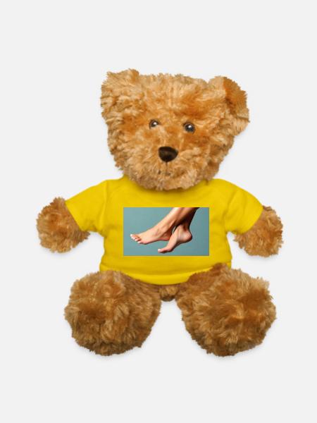 Female feet - Teddy Bear - yellow - Front