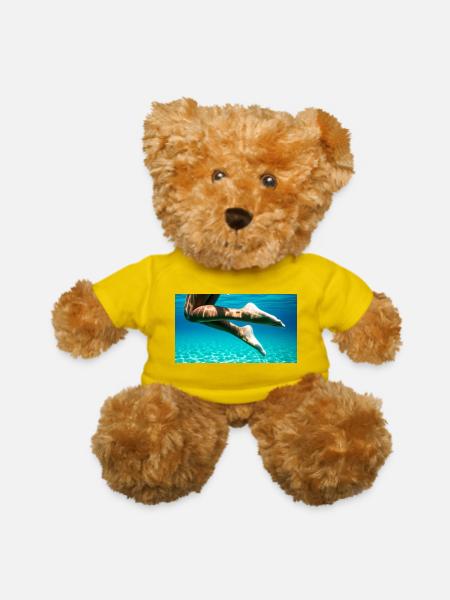 Female feet - Teddy Bear - yellow - Front