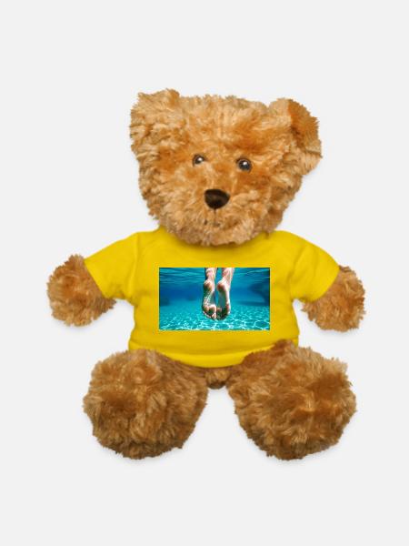 Female feet - Teddy Bear - yellow - Front