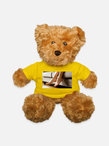 Female feet - Teddy Bear - yellow - Front